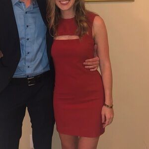 Elizabeth and James Red Cocktail Dress